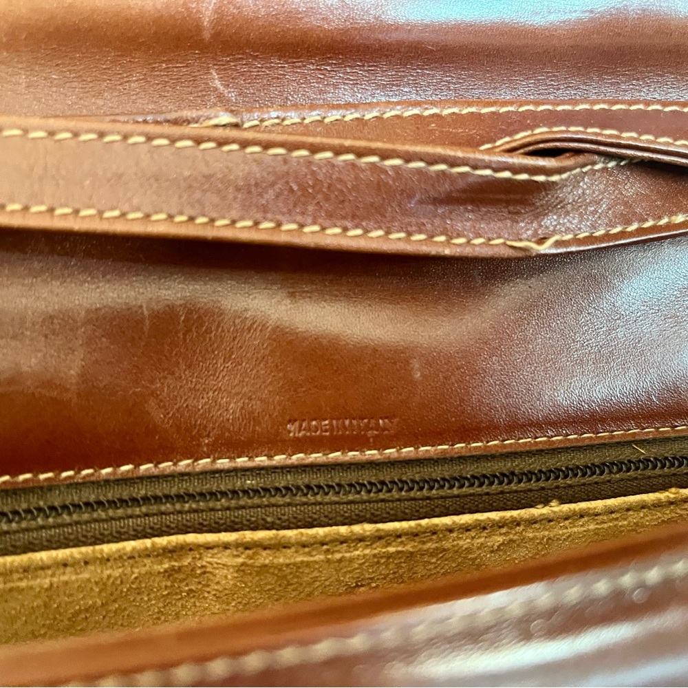 MARK CROSS Vintage Crossbody Bag in Saddle Brown leather - Picture 4 of 10